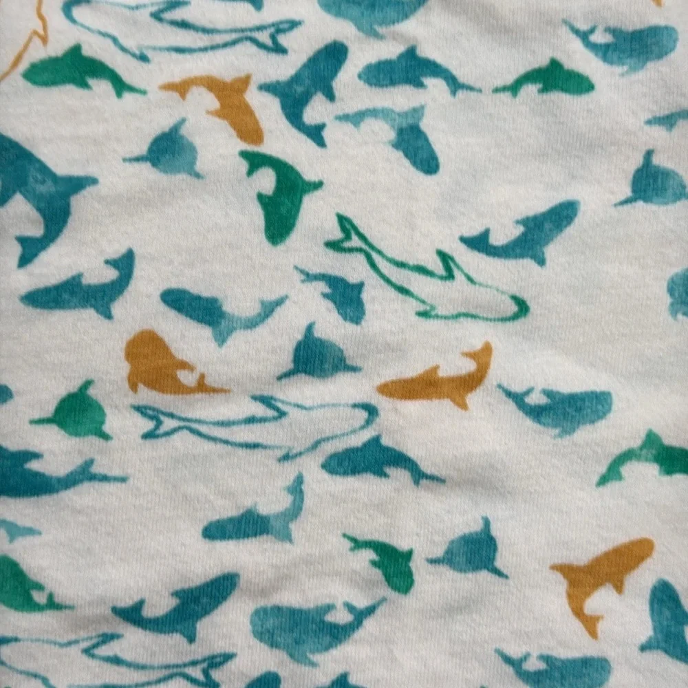 Burt’s Bees Baby set boys 18 months pastel tropical fish shark summer vacation